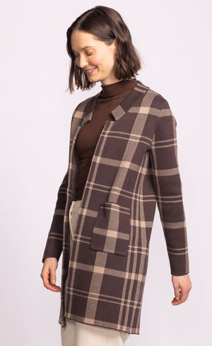 Harmon Cardigan-Brown-Pink Martini
