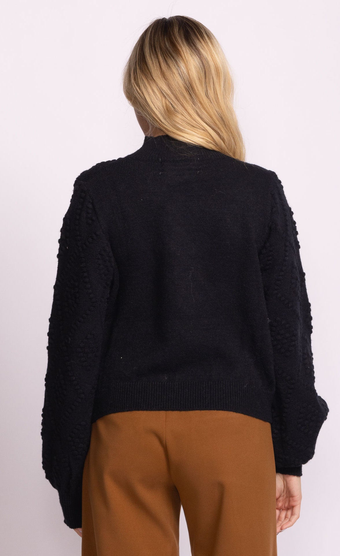 Marisa Sweater-Blk- Pink Martini