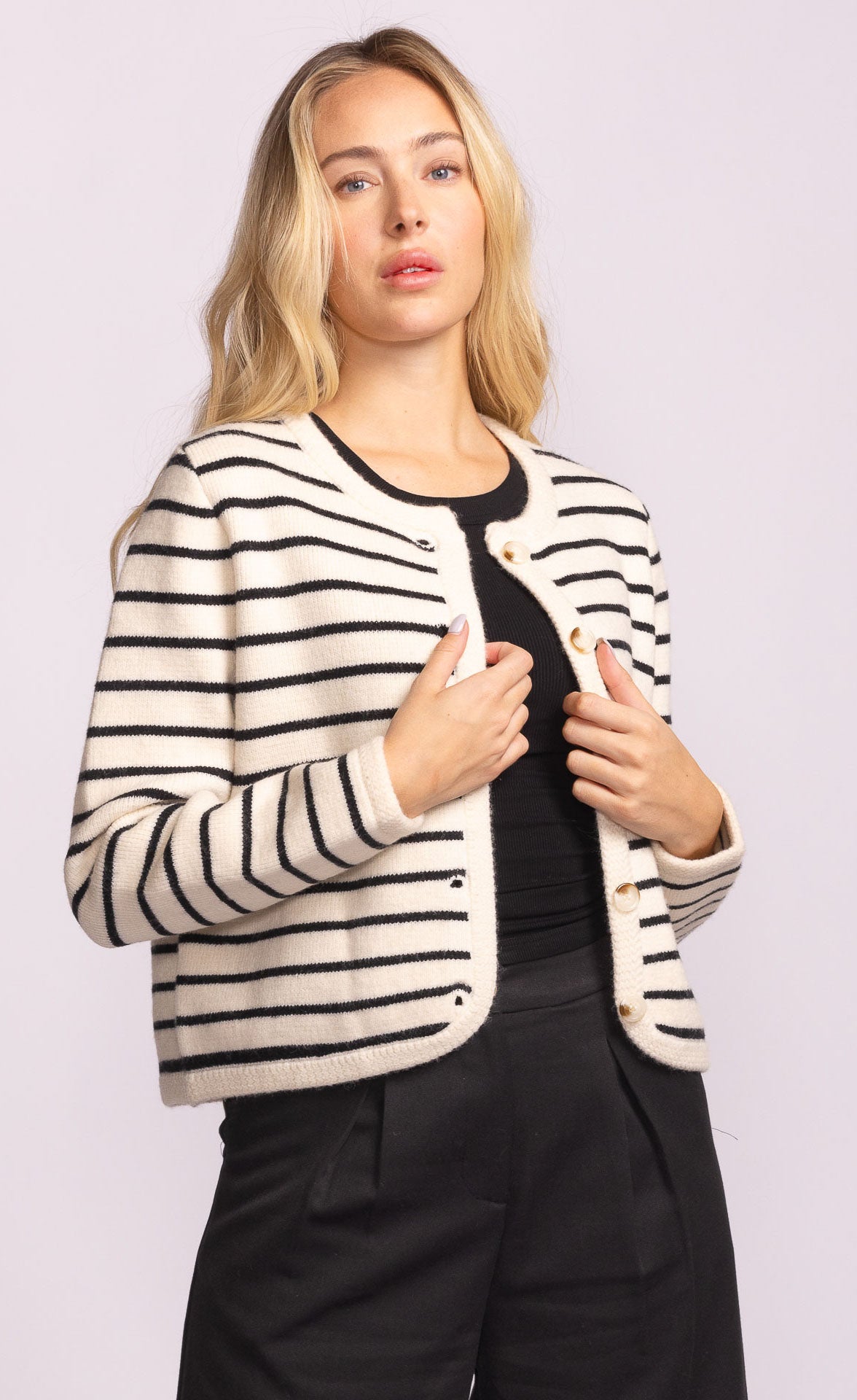 Chastain Cardigan- Pink Martini