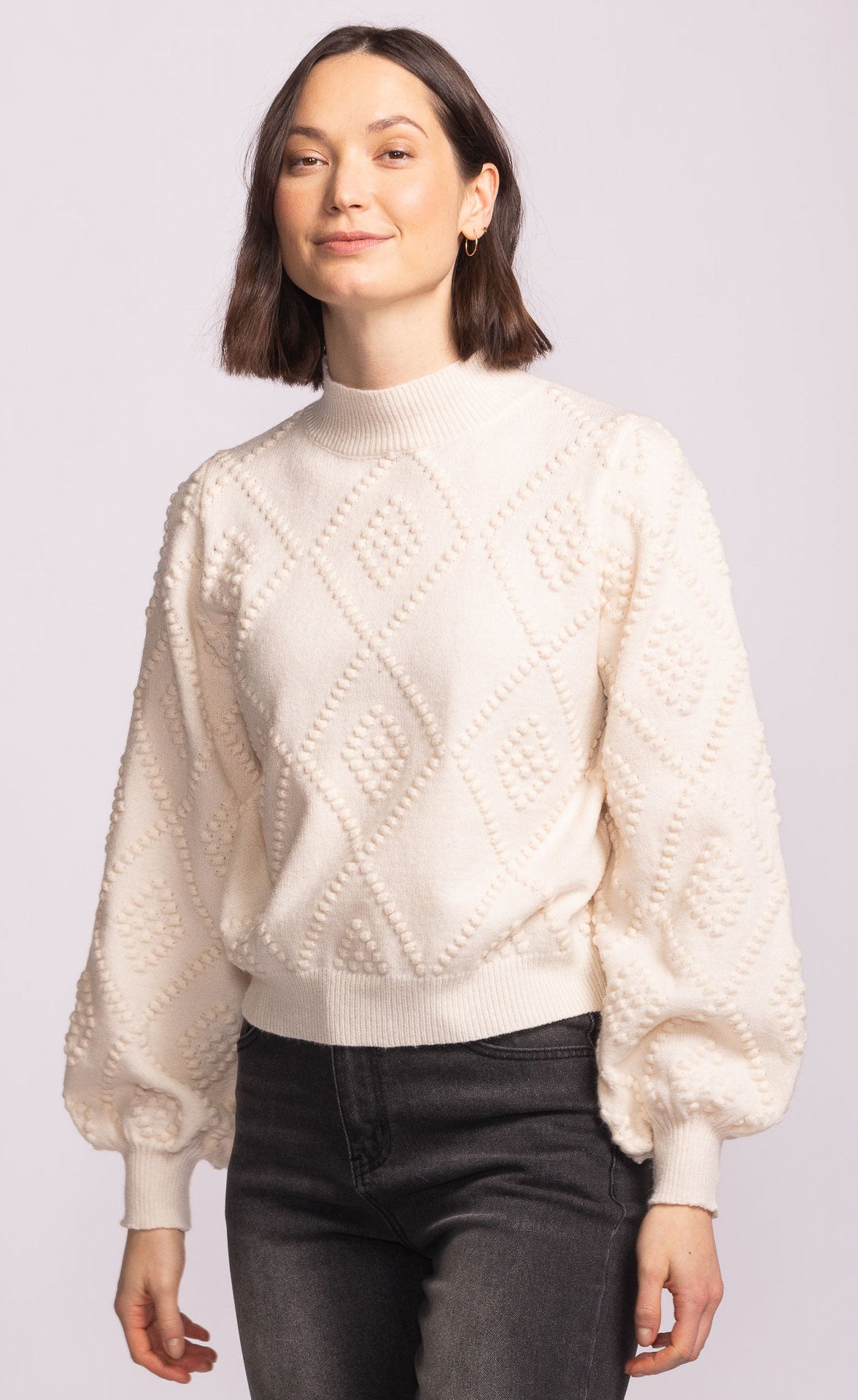 Marisa Sweater-Off Wht- Pink Martini
