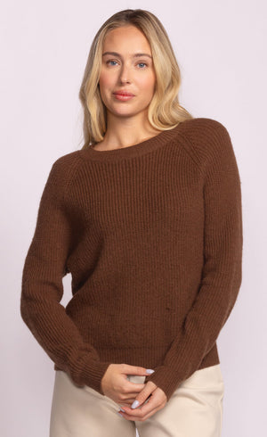 Hempden Sweater-Brown-Pink Martini