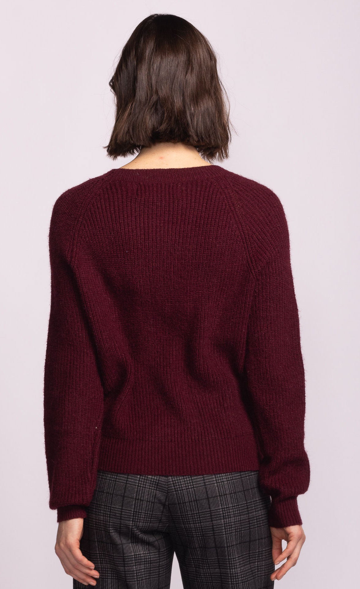 Hempden Sweater- Rust-Pink Martini