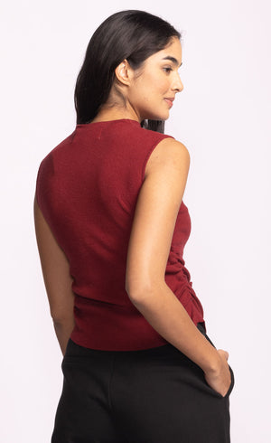 Rosslie Sleeveless Knit-Pink Martini