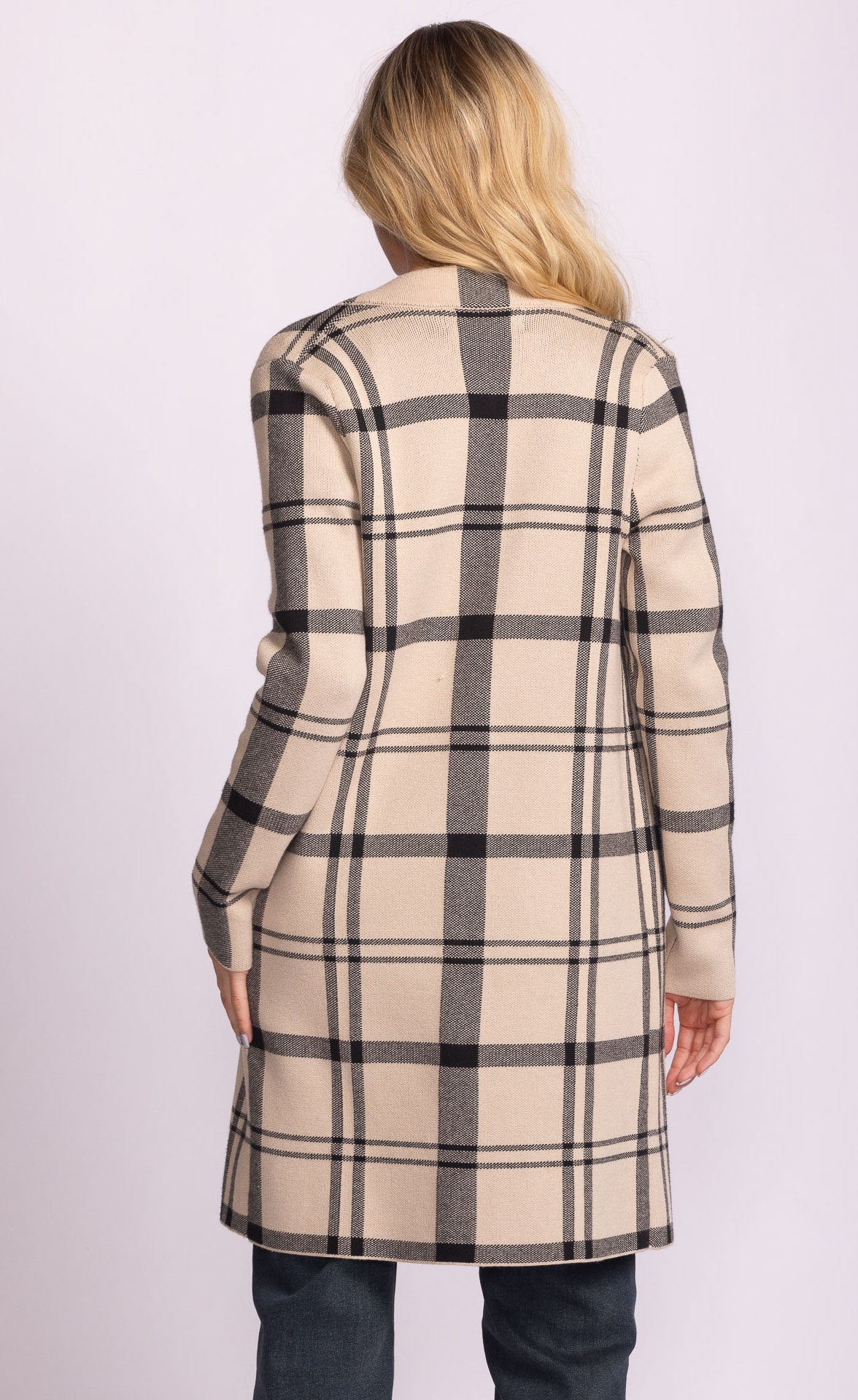 Harmon Cardigan-Beige-Pink Martini