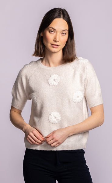 Daisy-Belle Sweater-Pink Martini