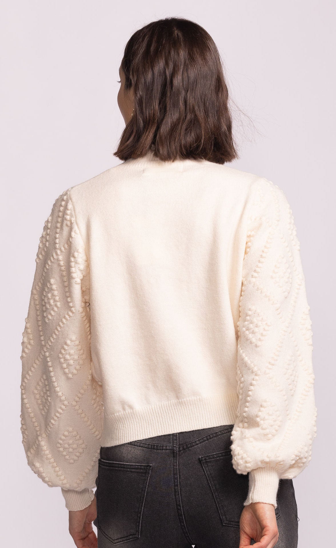 Marisa Sweater-Off Wht- Pink Martini