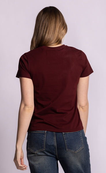 Georgia Top-Burgundy- Pink Martini - Uforia Muse 