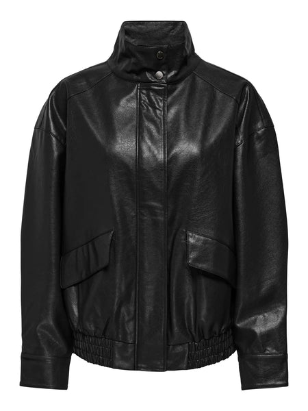 Julia Vegan Leather Bomber- Only - Uforia Muse 