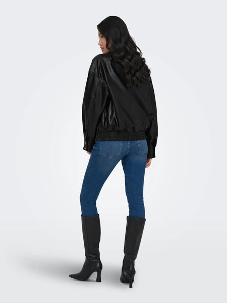 Julia Vegan Leather Bomber- Only - Uforia Muse 