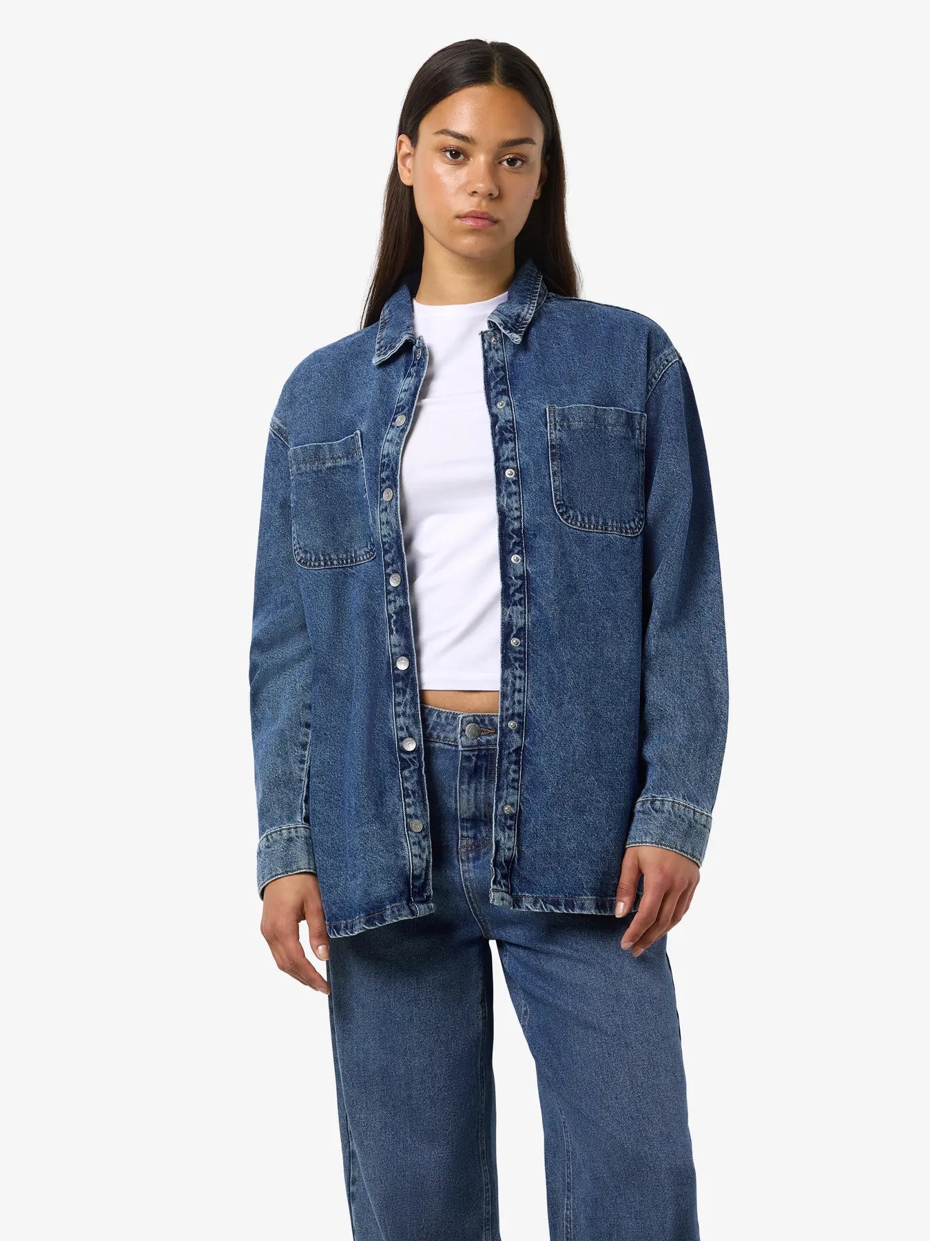 Alva Denim Shirt-Med- Noisy May - Uforia Muse 
