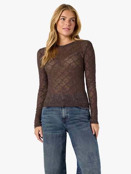 Judith L/S Lace Top- Noisy May