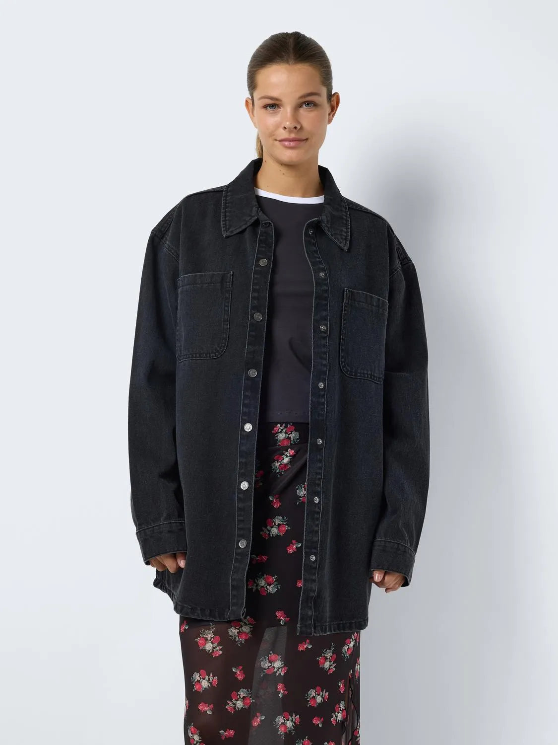 Alva Black Jean Shirt- Noisy May