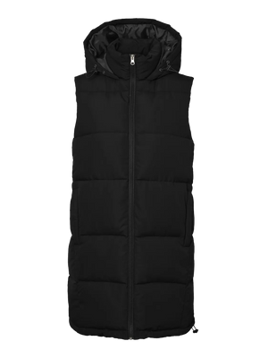 Aurora Hooded Vest- BLK-Noisy May