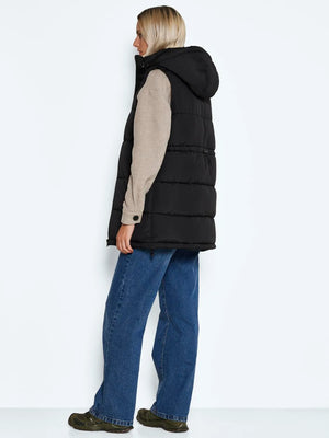 Aurora Hooded Vest- BLK-Noisy May