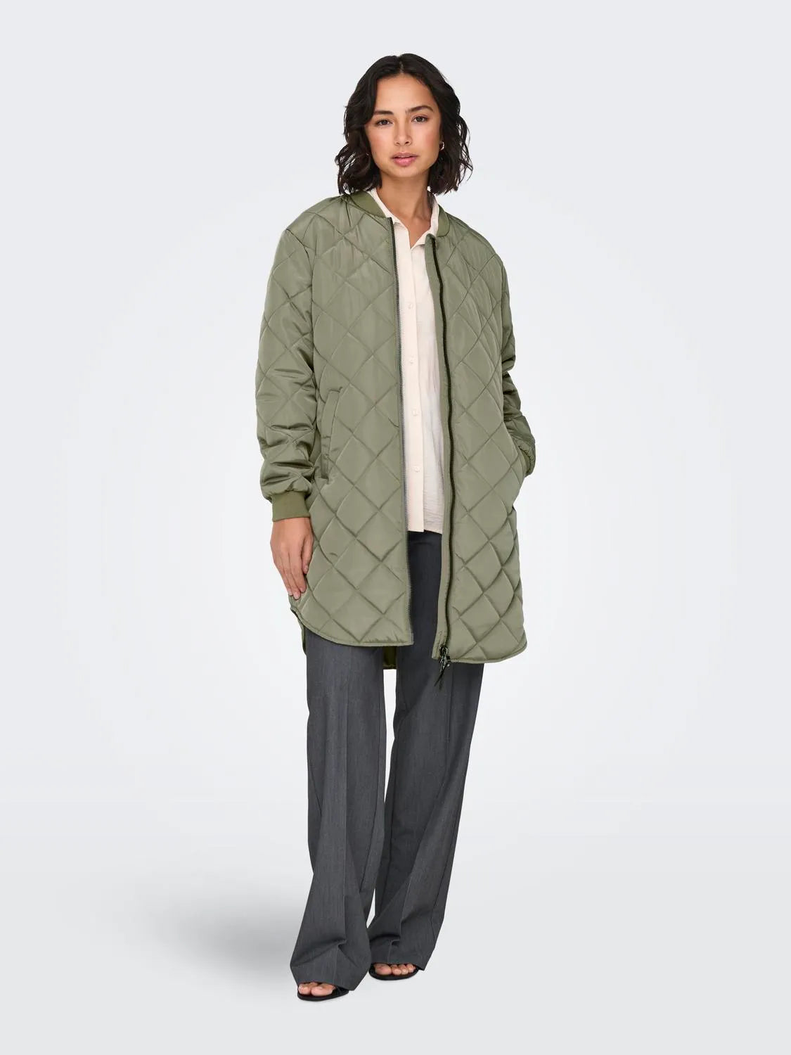 Jessica Quilted - Khaki Green