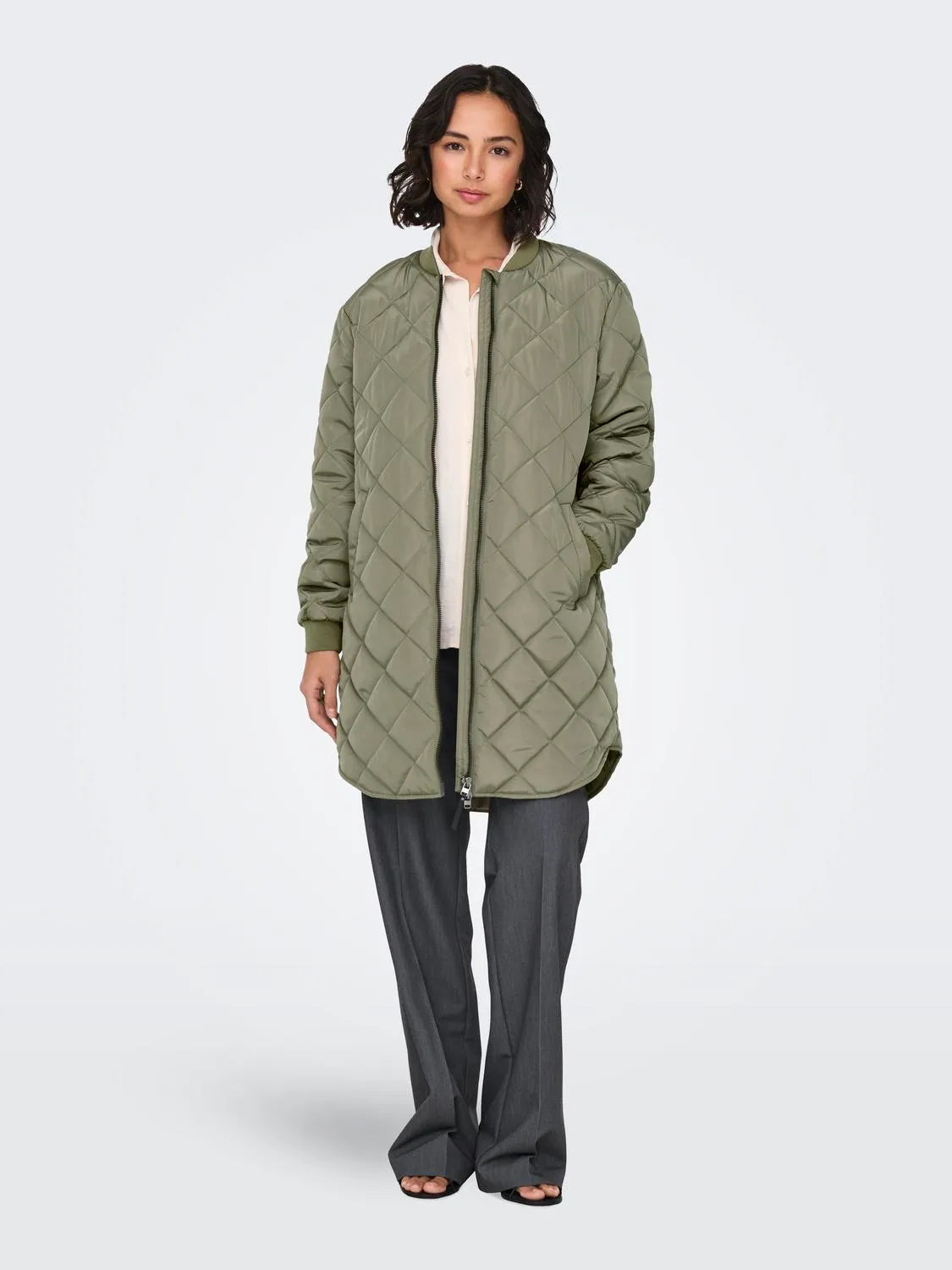 Jessica Quilted - Khaki Green