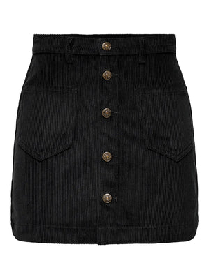 Amazing Cord Skirt-BLK- Only