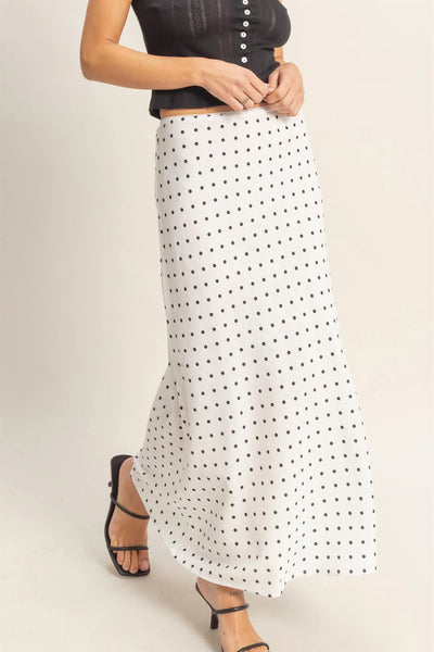 Dotted Maxi Skirt