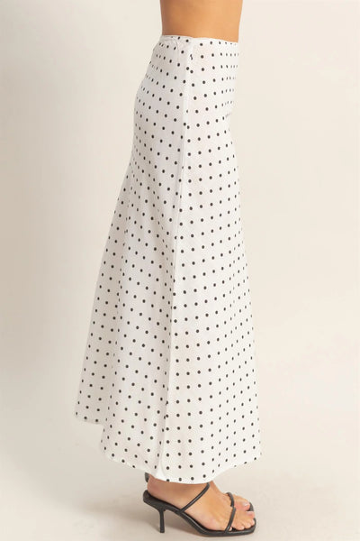Dotted Maxi Skirt