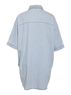 Oversize Denim Shirt Dress- Noisy May