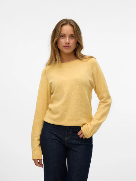 Doffy Knit Top-Golden Spice-