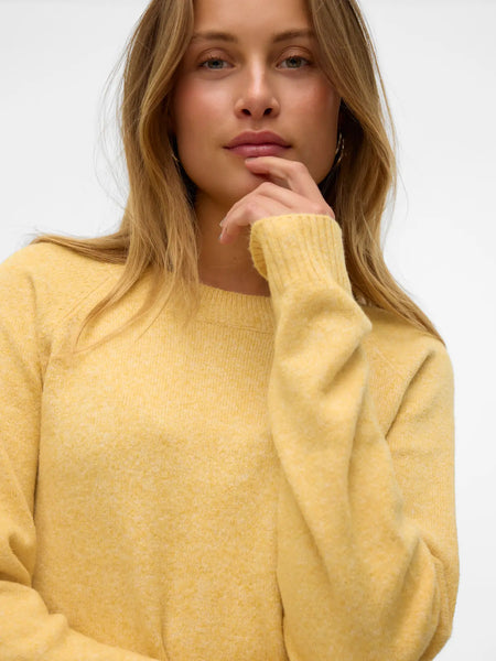 Doffy Knit Top-Golden Spice-