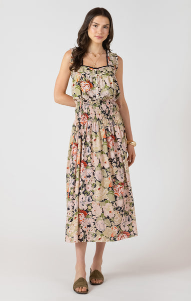 Smocked Waist Midi Skirt - Dex - Uforia Muse 