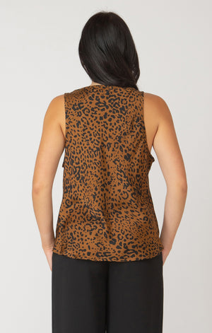 Leopard Tank- Black Tape-Dex