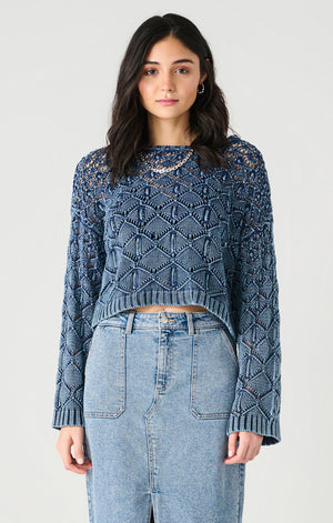 Washed Indigo Sweater- Dex