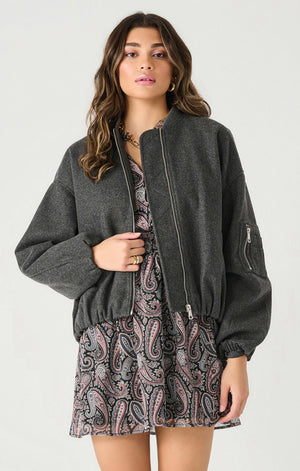 Oversized Wool Bomber- Dex