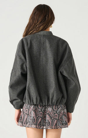 Oversized Wool Bomber- Dex