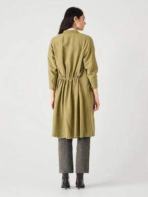 Washed Olive Long Bomber- Dex