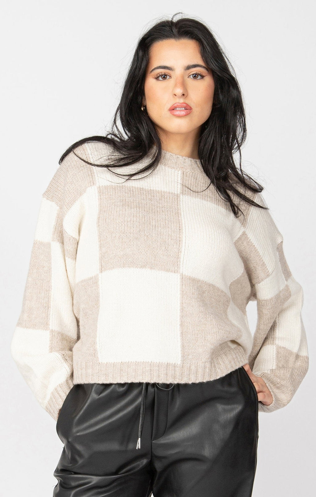 Soft Check Knit- Dex