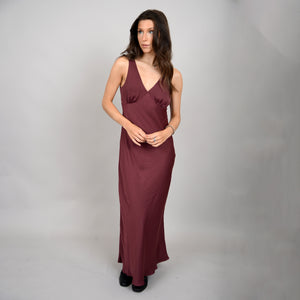 Drimma Maxi Dress-Burgundy-Rd Style