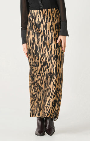 Animal Print Skirt- Black Tape