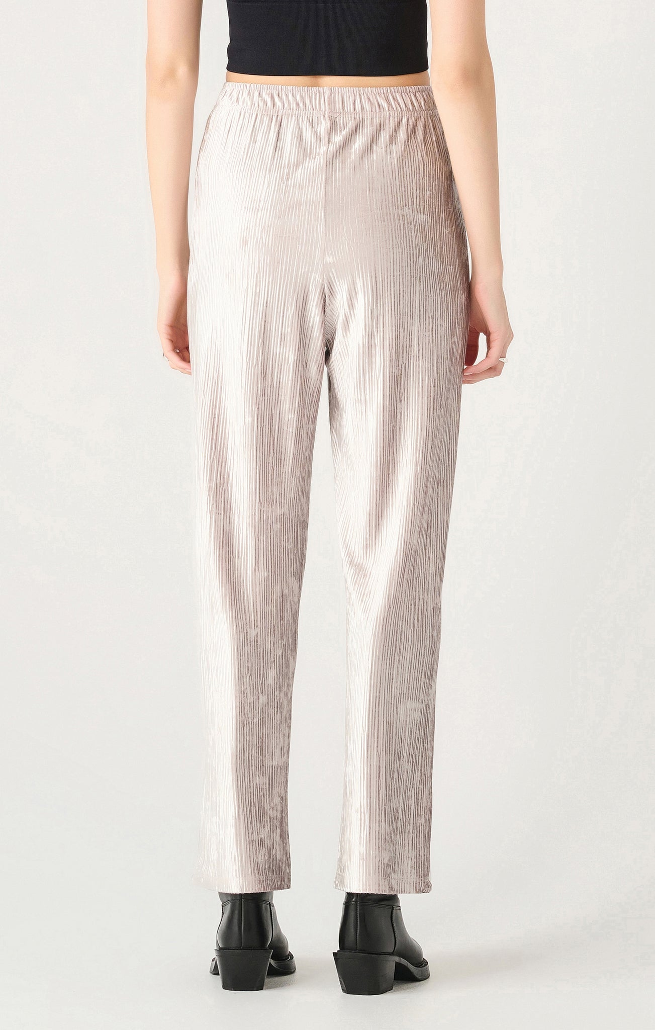 Plisse Velvet Pant- Dex