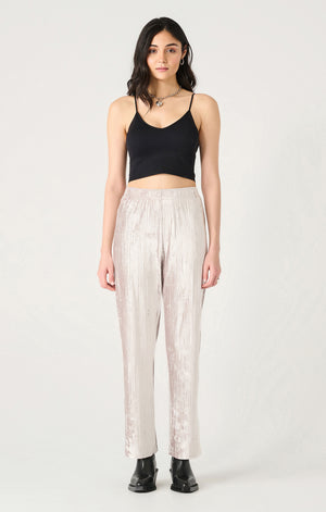 Plisse Velvet Pant- Dex