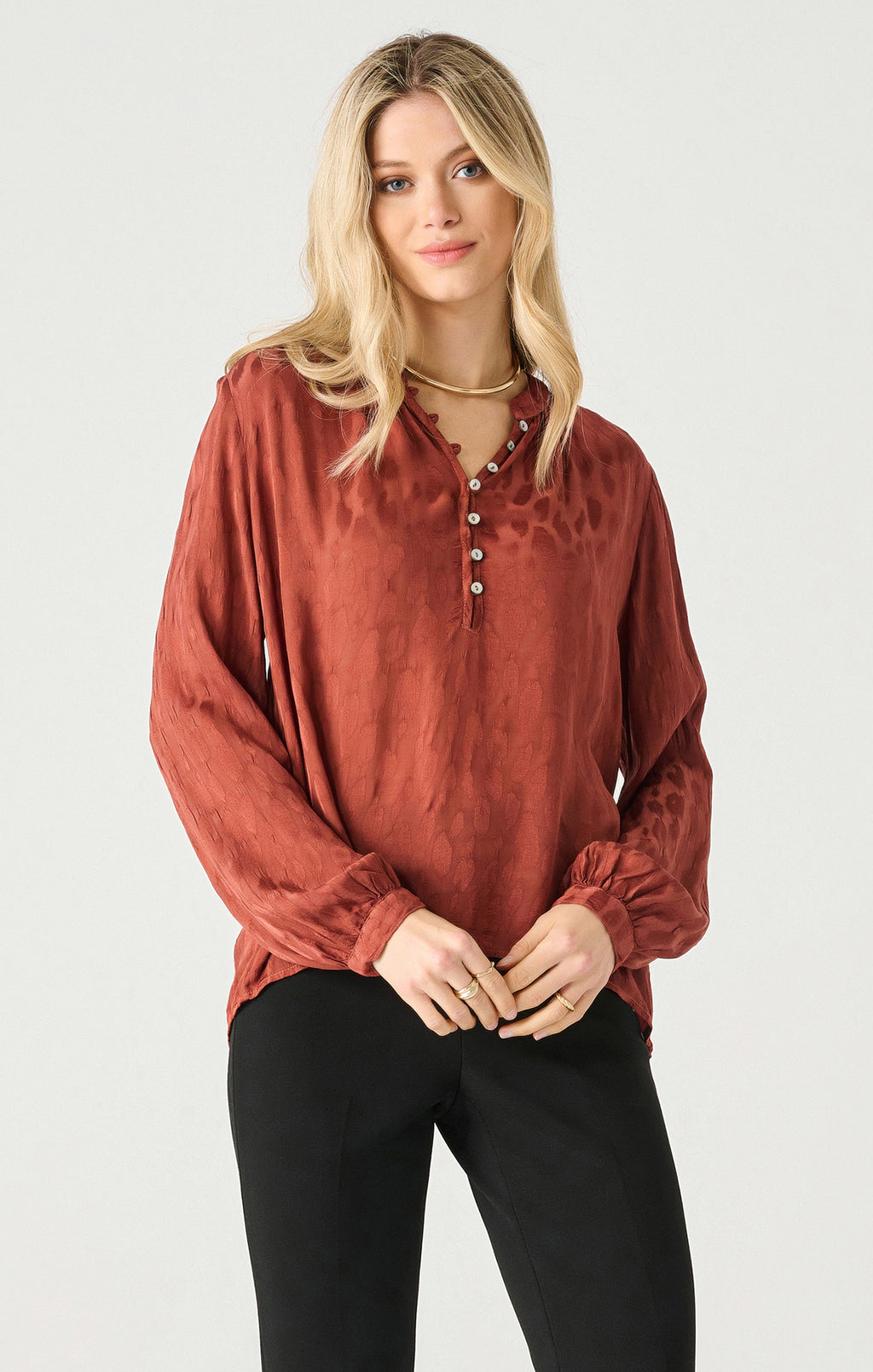 Copper Peasant Blouse-Dex