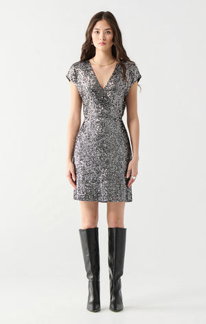 Pewter Sequin Dress- Dex