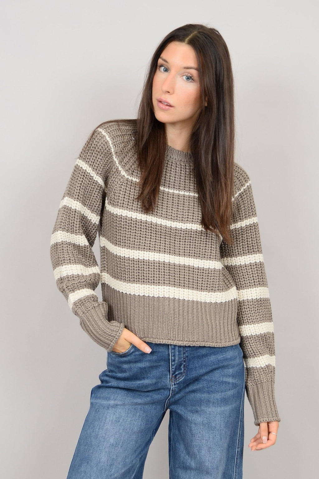 Hifza Strip Sweater- Rd Style