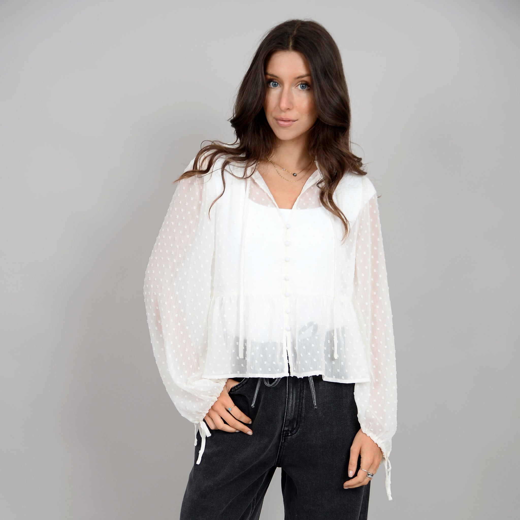 Tricia Puff LS Top- Rd Style