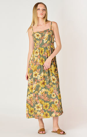 Floral Tie Back Dress - Dex