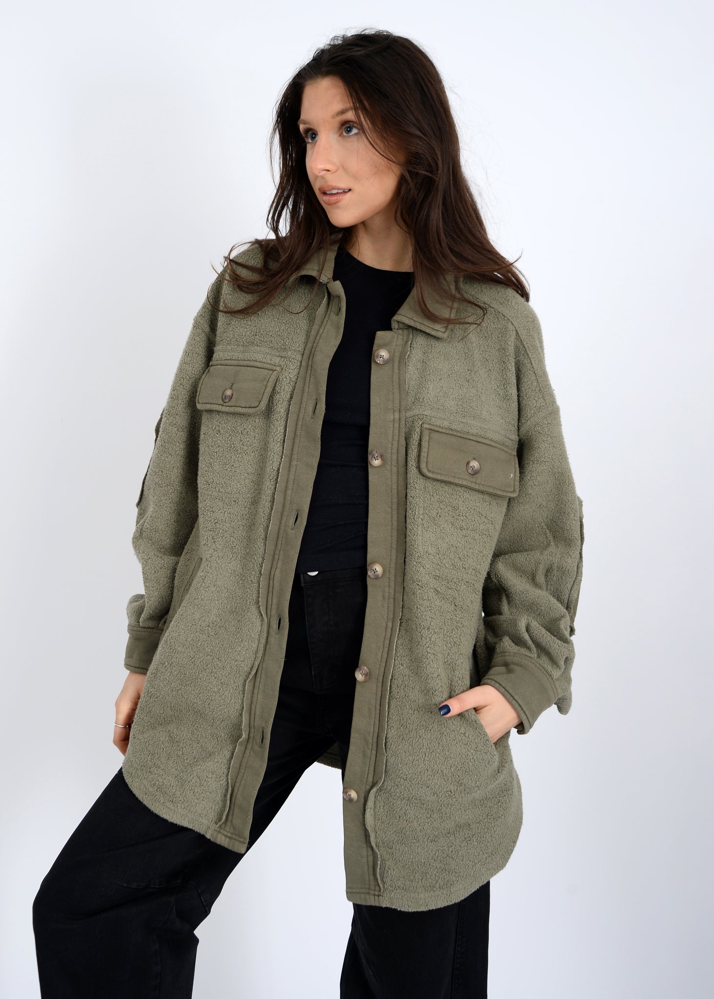 Lexie Fleece Shacket- Rd style