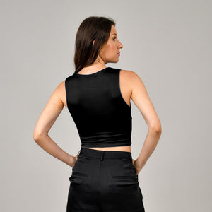 Roxanna Sleeveless-BLK-Rd Style