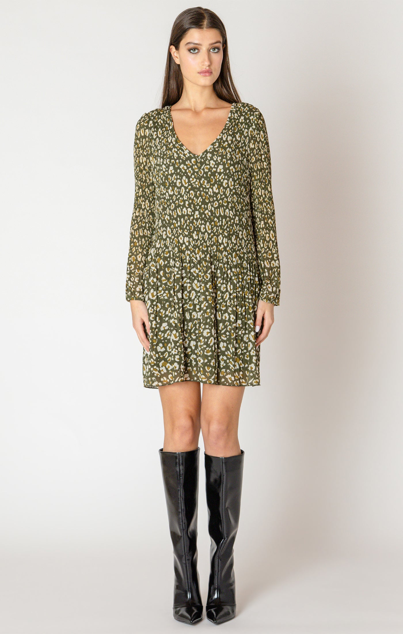 Animal Instinct Dress- Black Tape