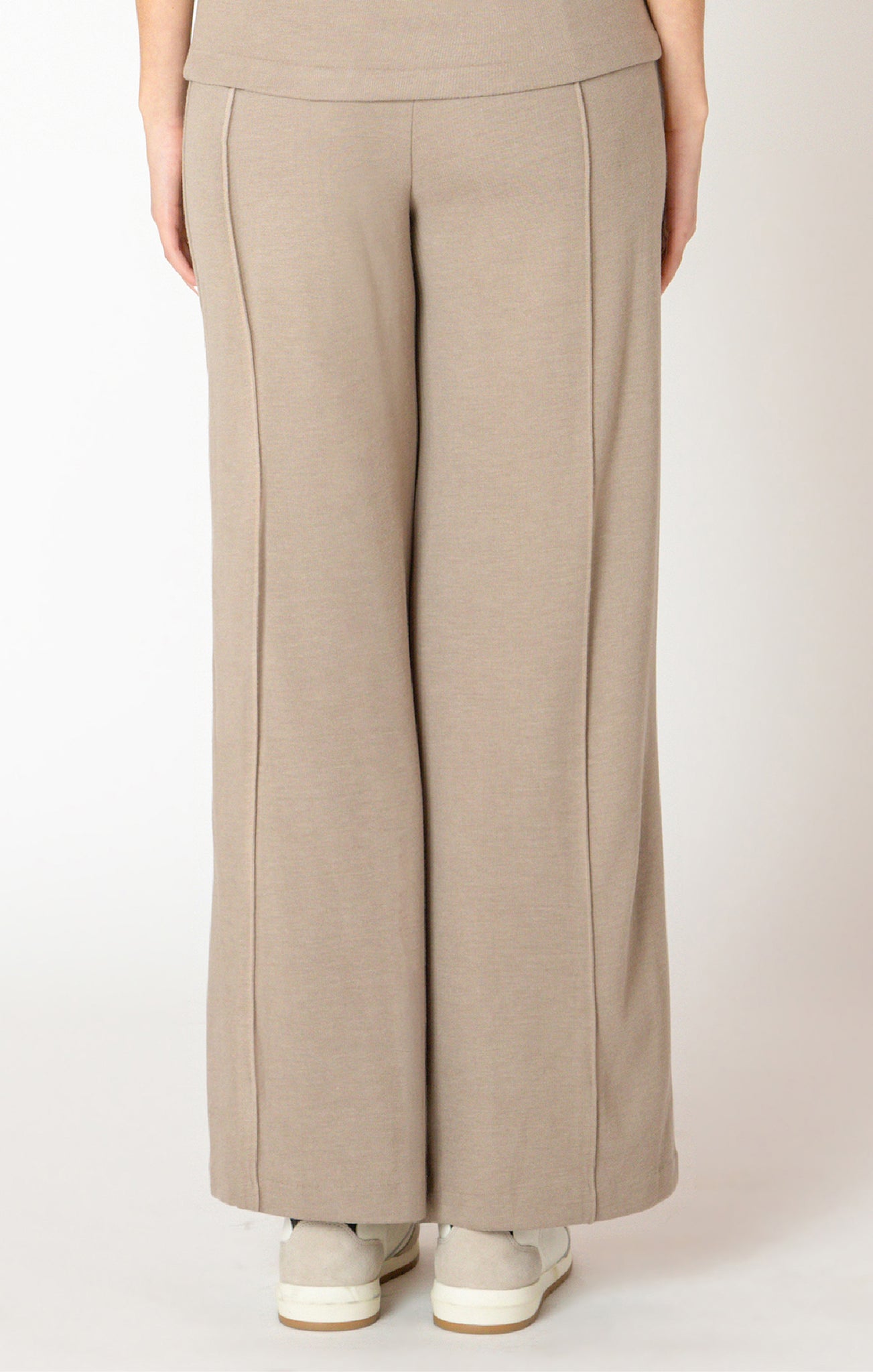 Taupe Pull OnPant- Black Tape