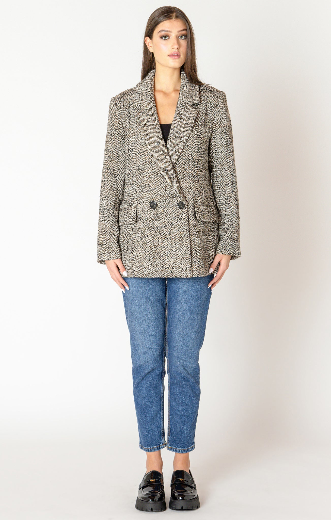 Ellis Blazer- Black Tape
