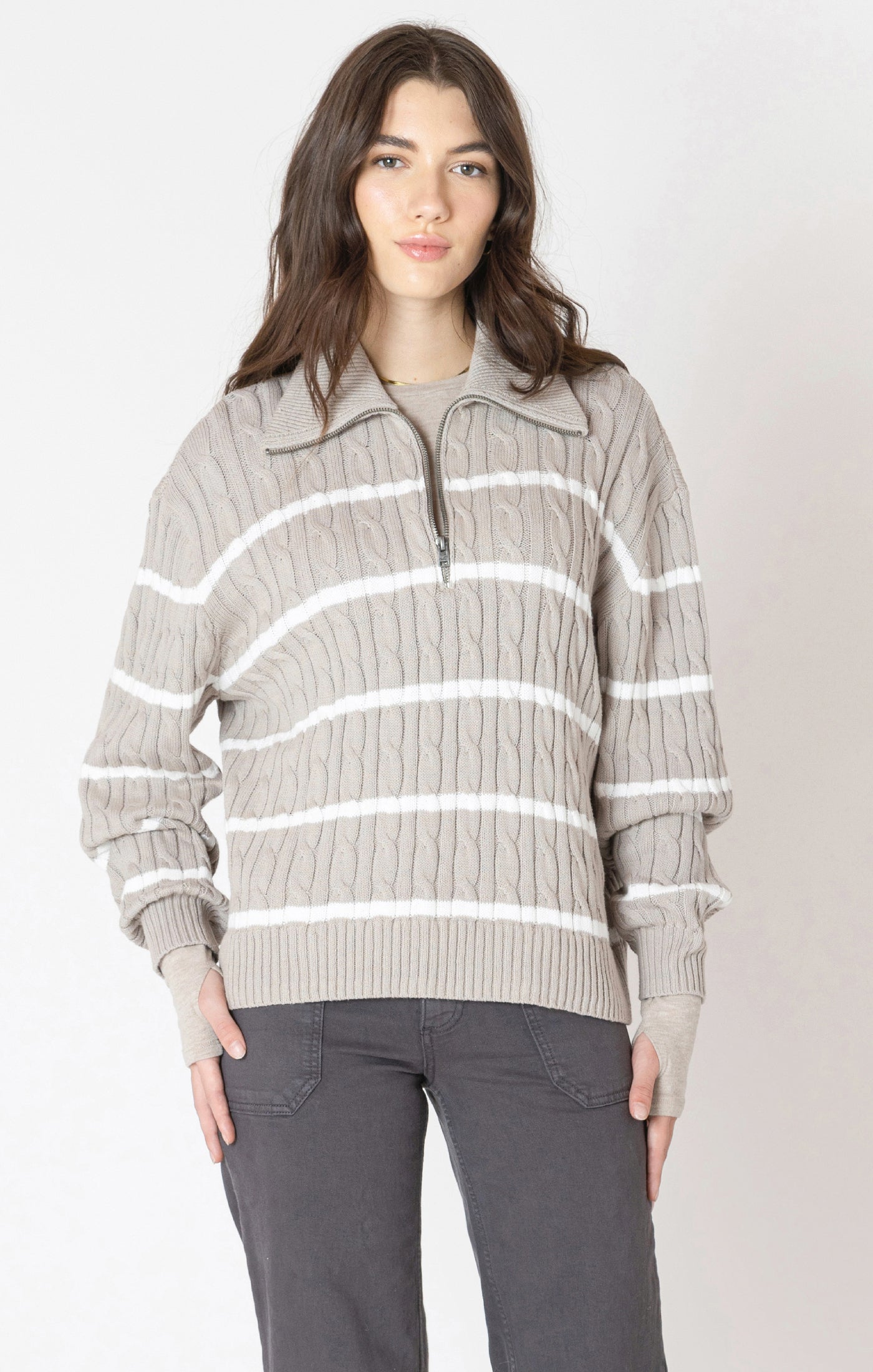 Norah Half Zip Knit- Dex