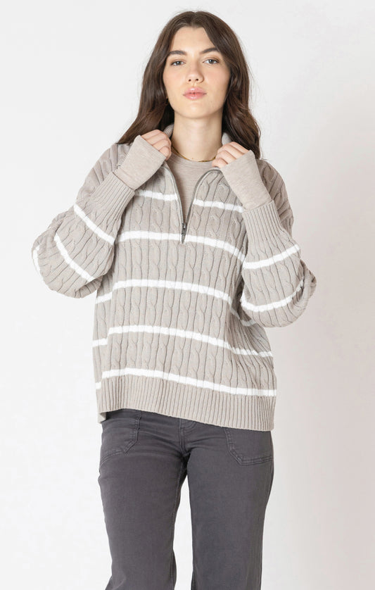 Norah Half Zip Knit- Dex