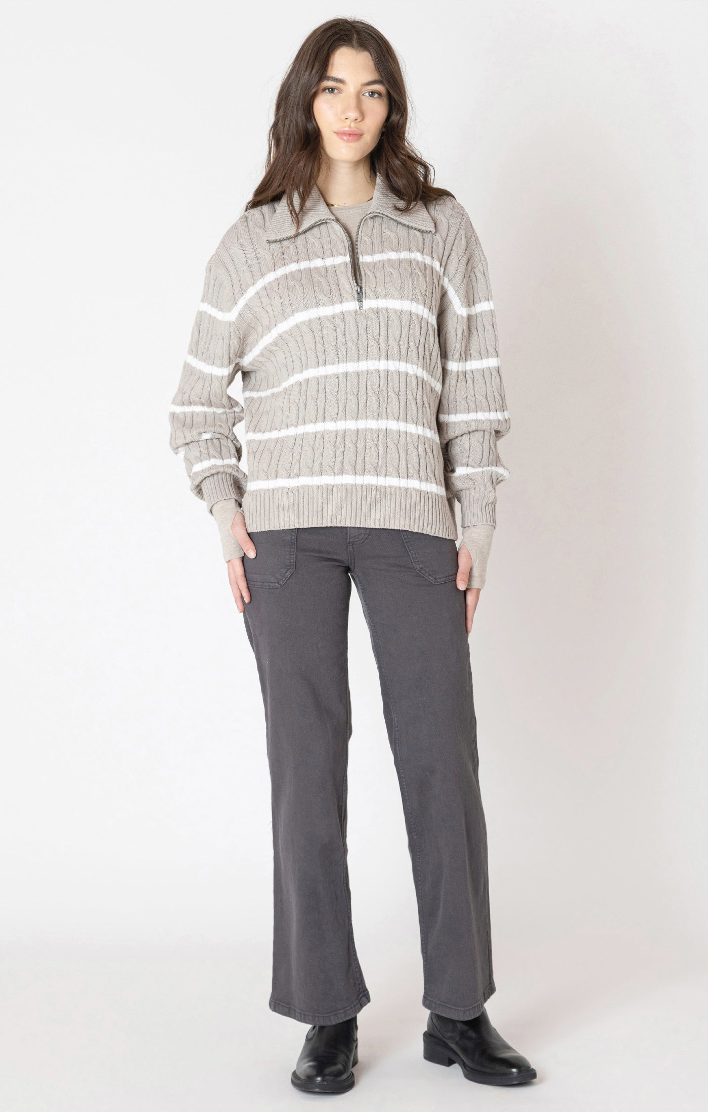Norah Half Zip Knit- Dex